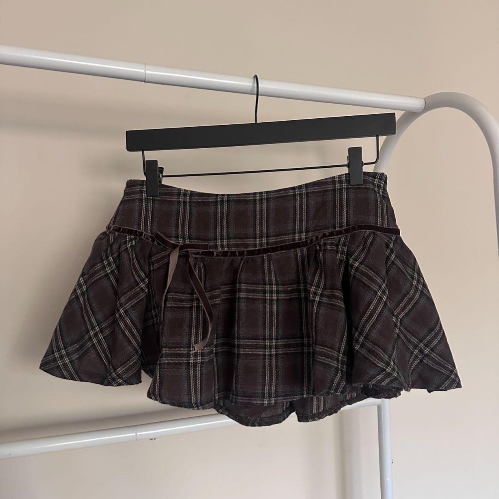 Fashion Nova plaid mini skort